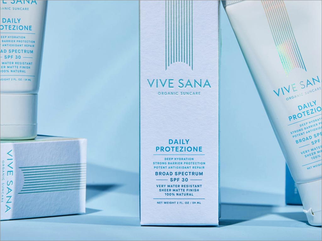Vive Sana防晒霜包装盒设计