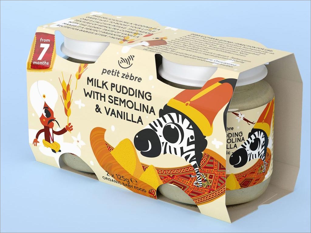 瑞士PetitZèbre婴儿营养食品包装设计