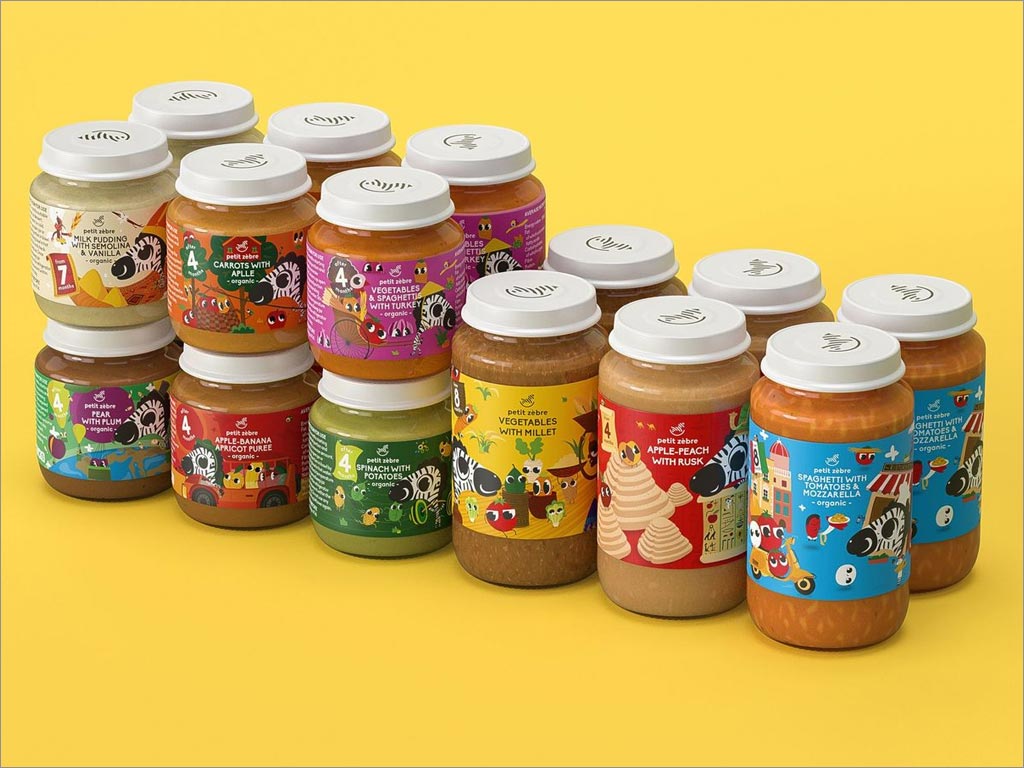 瑞士PetitZèbre婴儿营养食品包装设计
