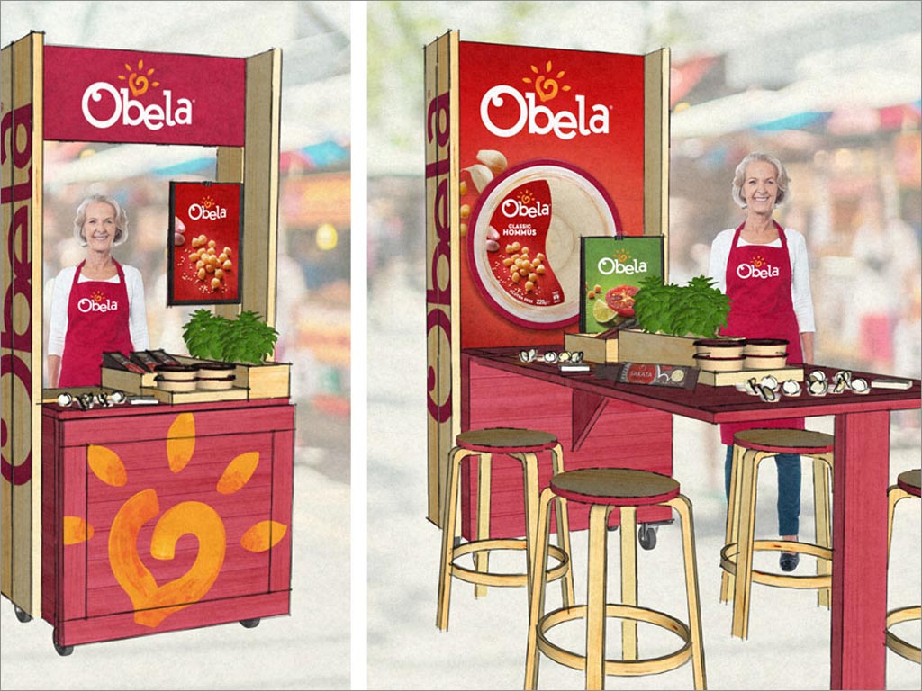 Sabra和Obela调味品流动货架设计