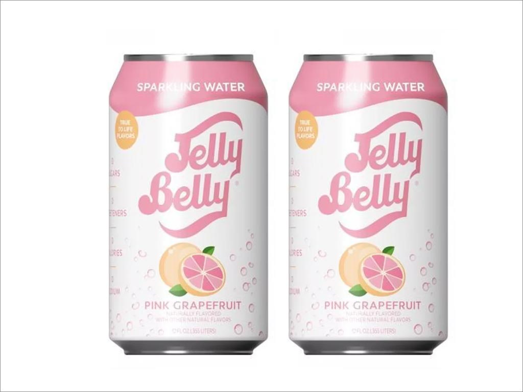 Jelly Belly粉红葡萄柚味苏打水包装设计