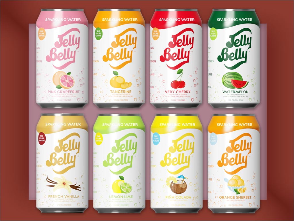 Jelly Belly系列调味苏打水包装设计