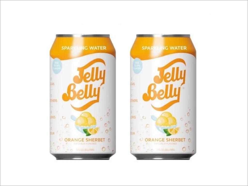 Jelly Belly橘子味苏打水包装设计