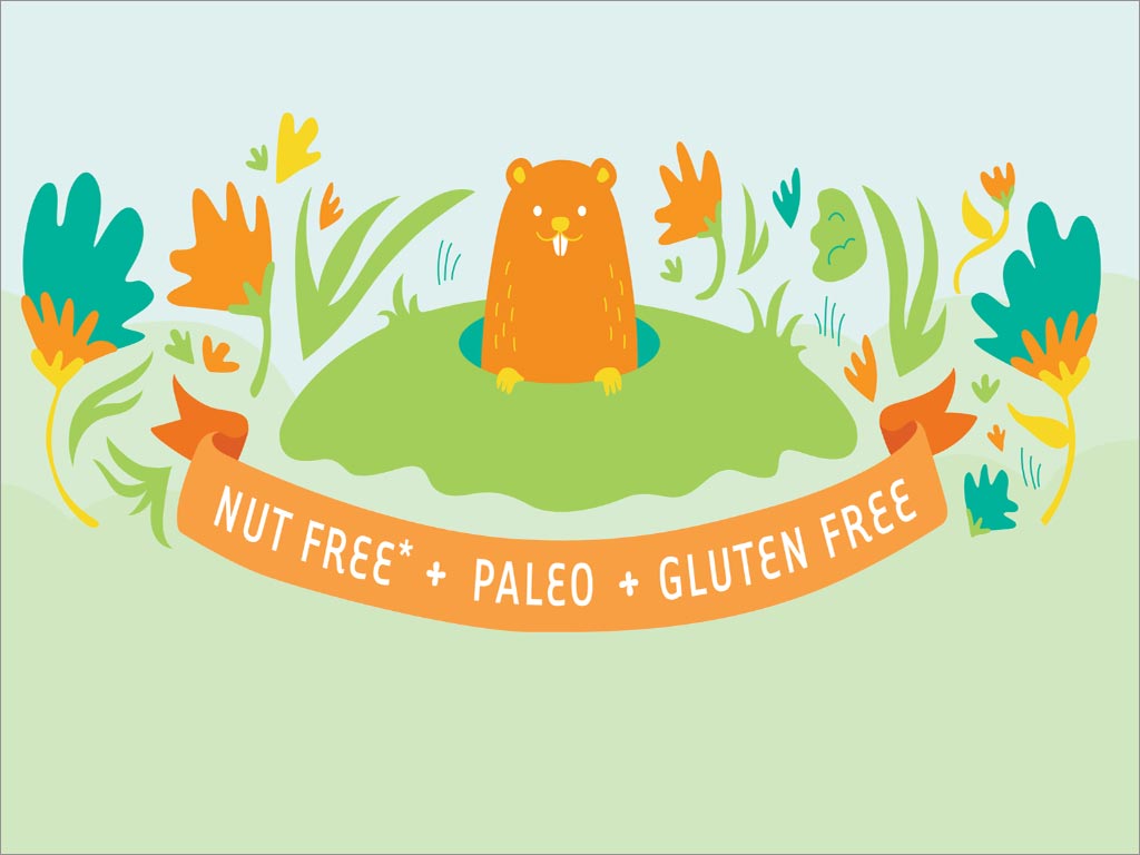 Nurture Me Nature烤饼烘焙食品包装袋设计之插画设计