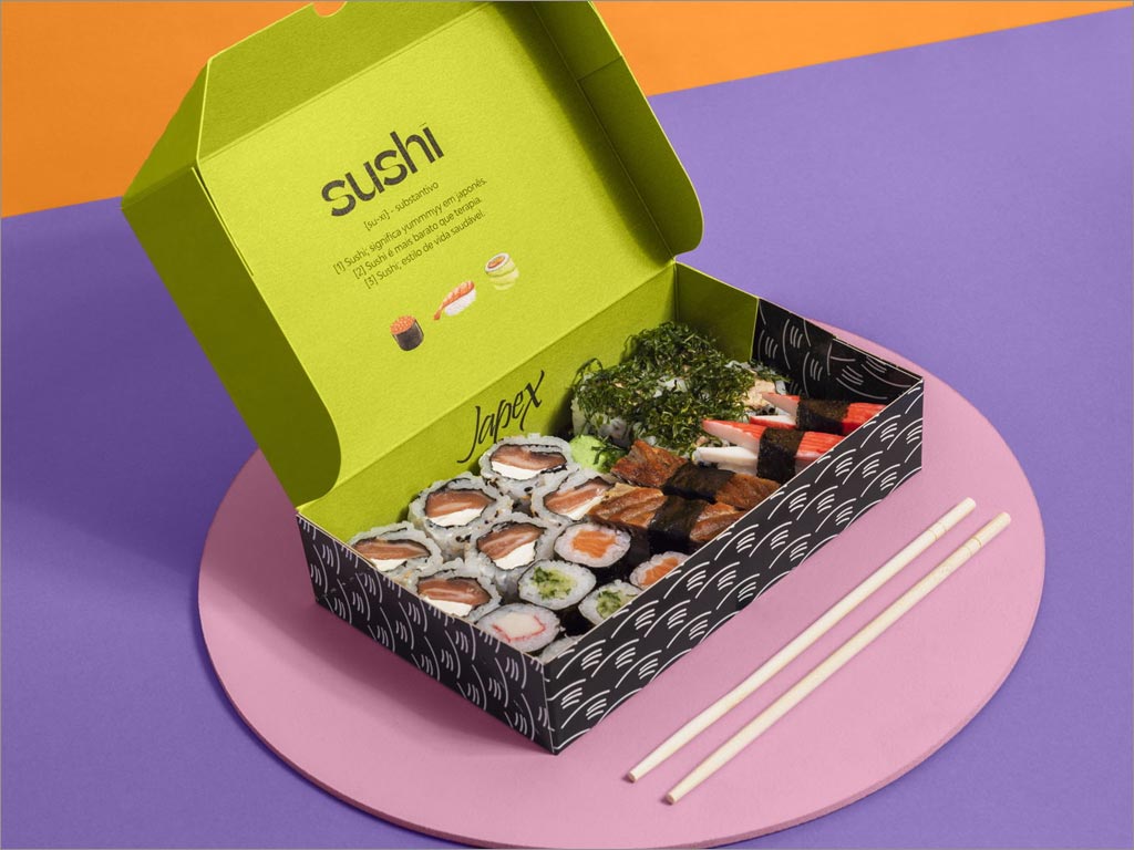 巴西Japex寿司餐厅餐盒实物照片