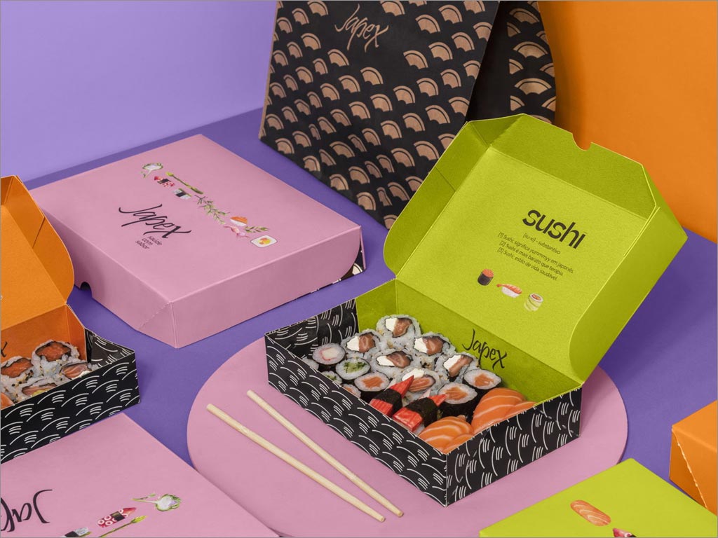 巴西Japex寿司餐厅餐盒实物照片