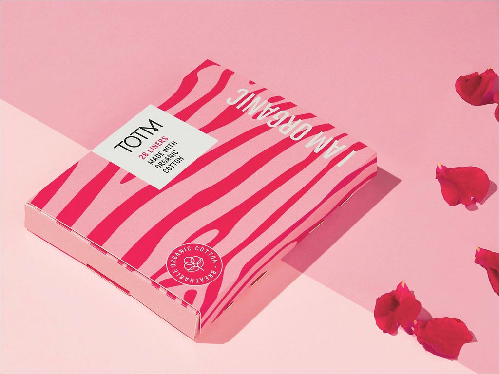 英国乐购旗下TOTM女性有机卫生产品包装设计