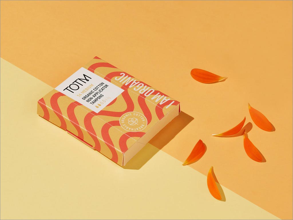 英国乐购旗下TOTM女性有机卫生产品包装设计