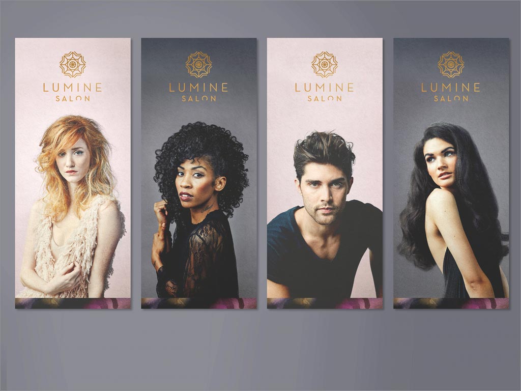 美国Lumine Salon美容美发沙龙海报设计