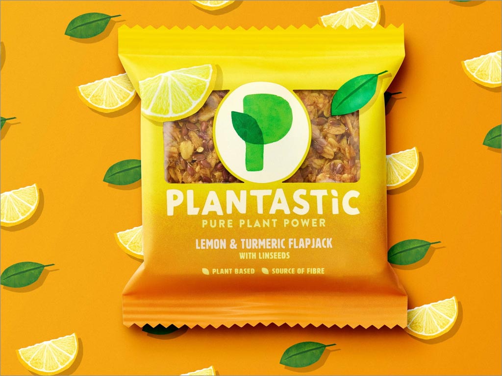 英国Plantastic橙子味休闲食品包装袋设计