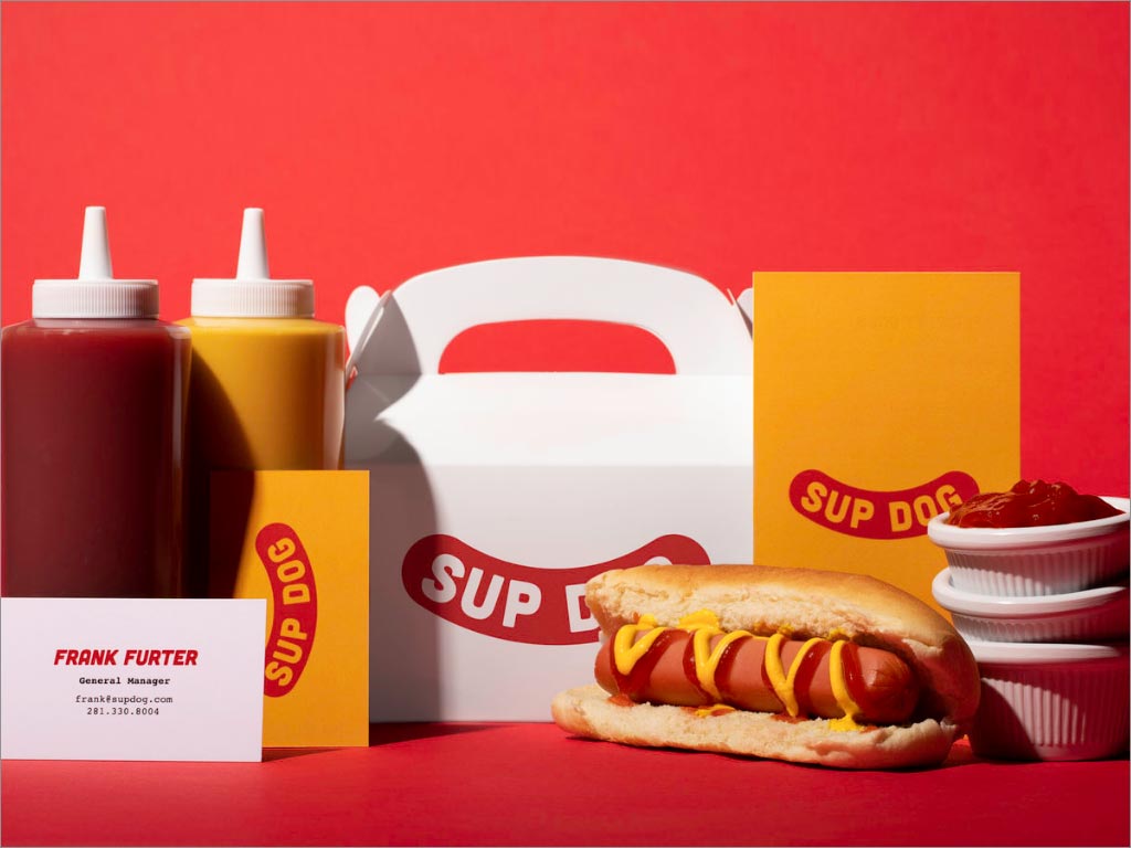 美国Sup Dog热狗快餐店品牌形象设计之餐盒设计