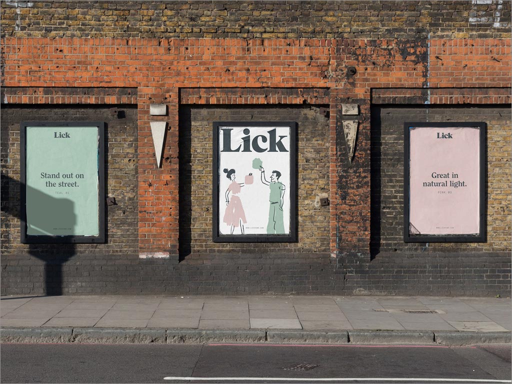 英国Lick壁纸涂料海报设计