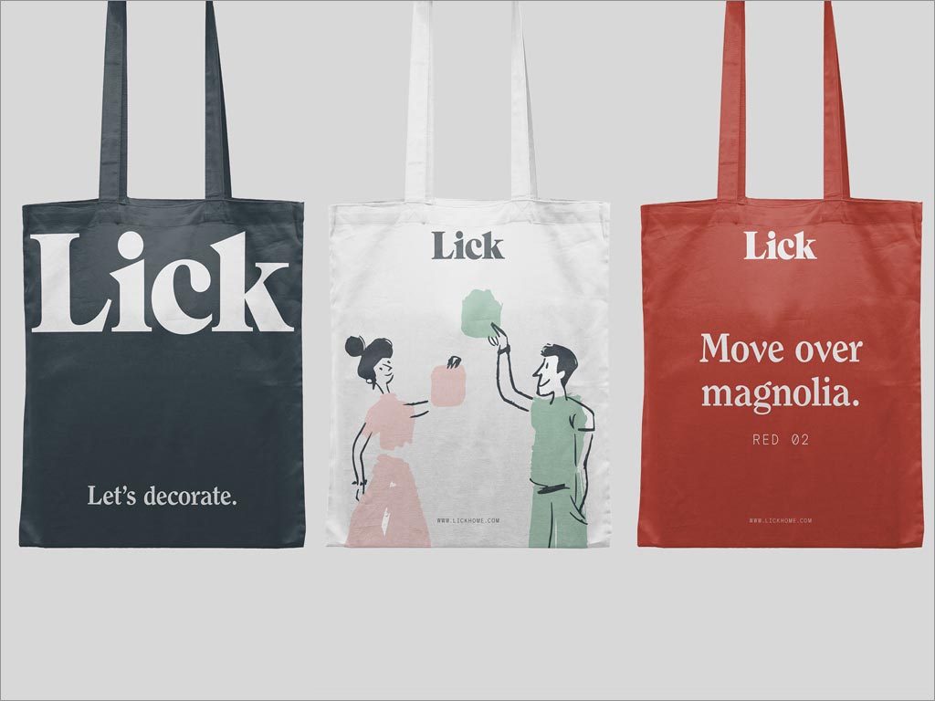英国Lick壁纸涂料手提袋设计