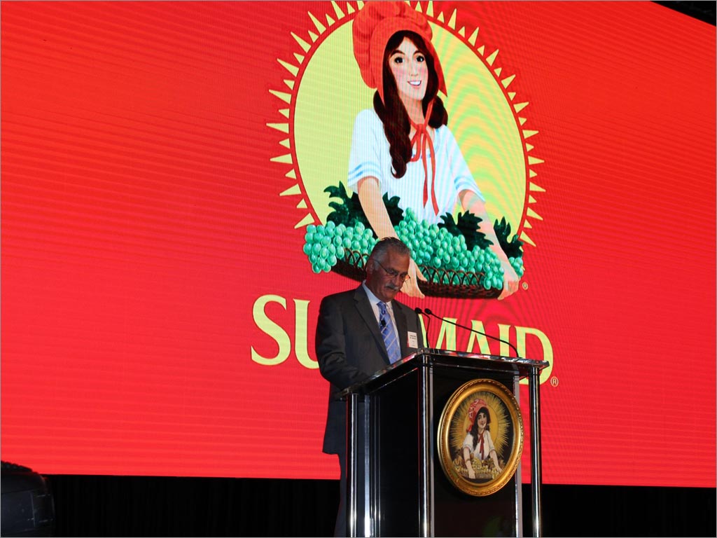 美国Sun-Maid农业合作社果干零食品牌logo及包装设计发布会现场照片
