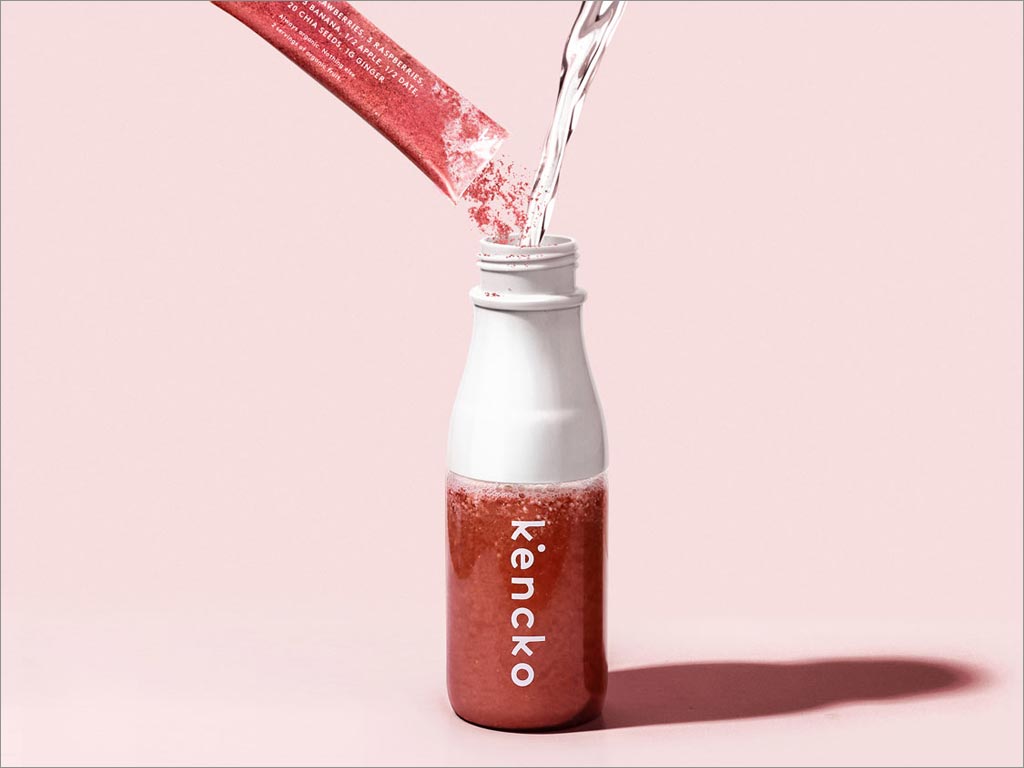 Kencko水果蔬菜速食冰沙固体饮料包装设计之实物照片