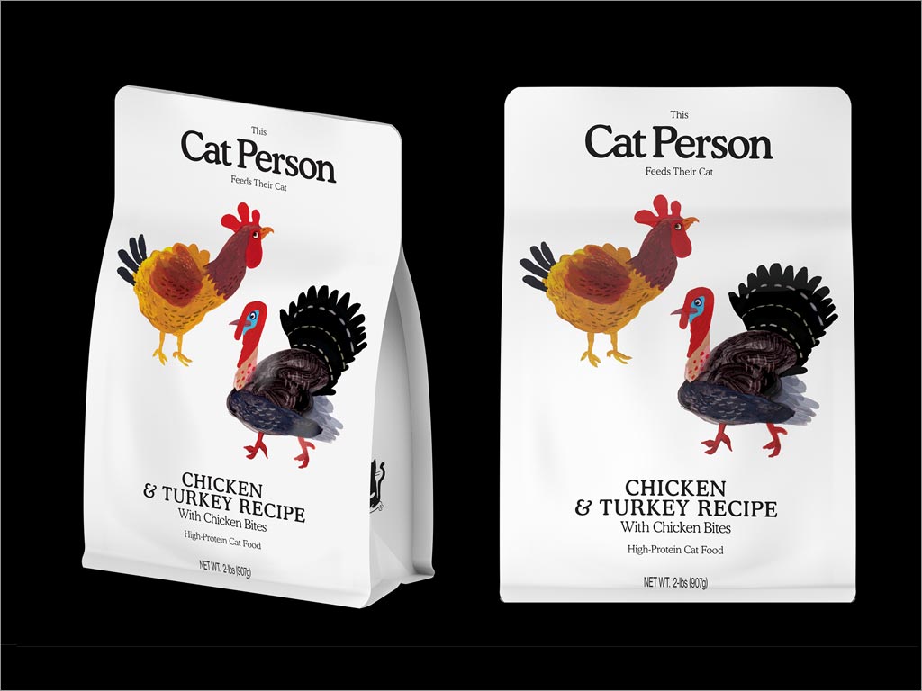 英国Cat Person猫粮包装袋设计