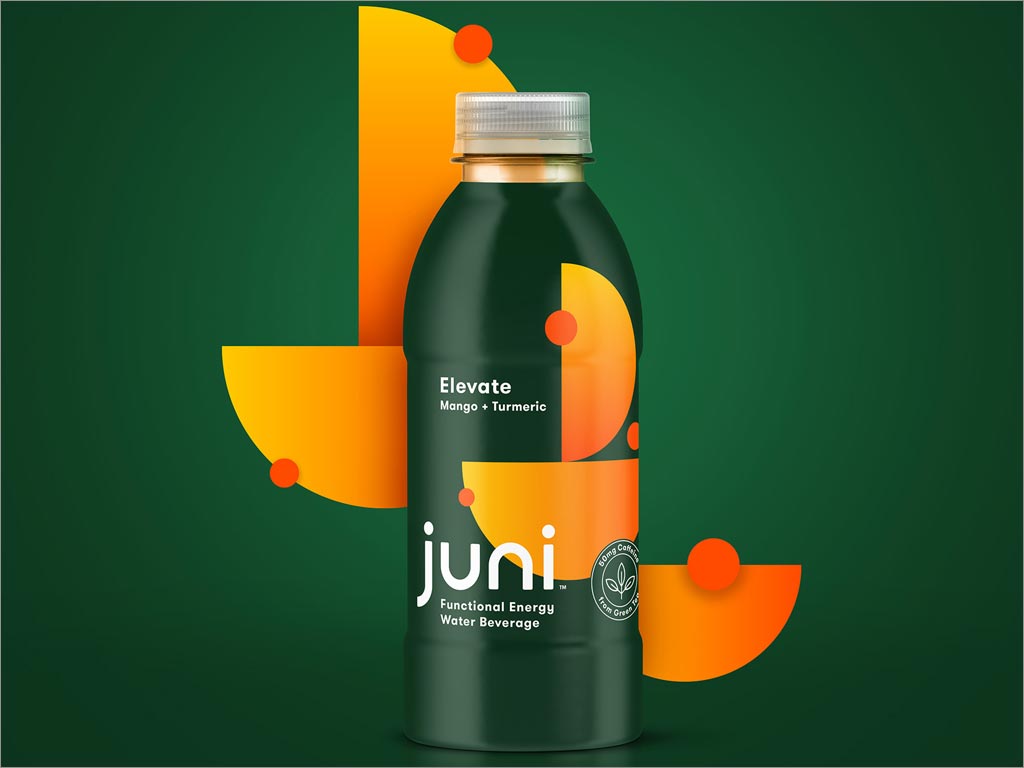 美国Juni芒果+姜黄功能性植物饮料包装设计