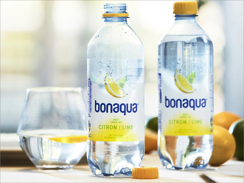 Bonaqua柠檬味矿物质水包装设计