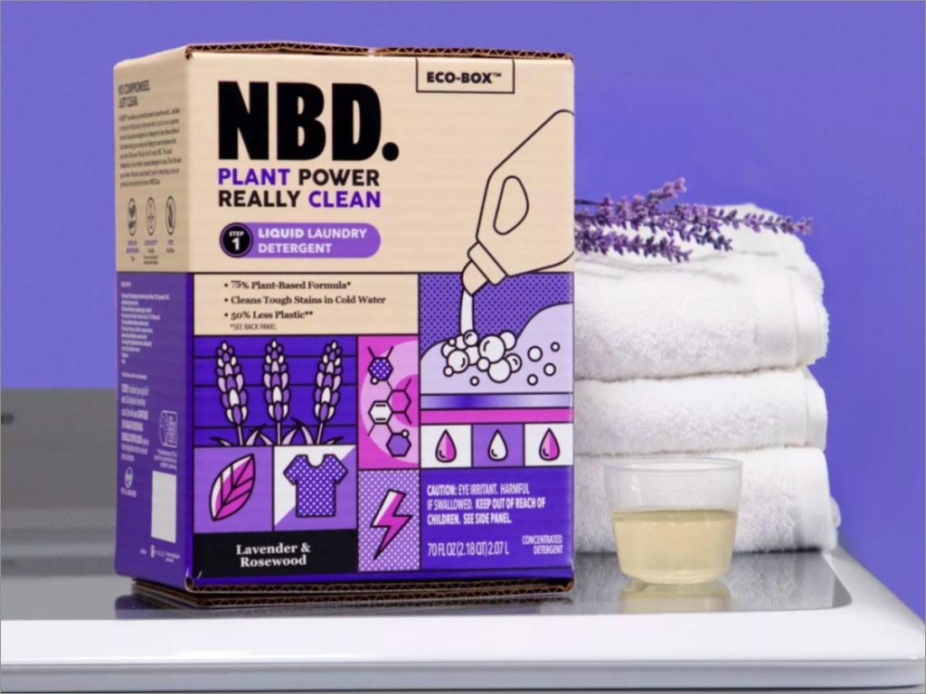 美国NBD薰衣草香型植物清洁剂产品包装盒设计