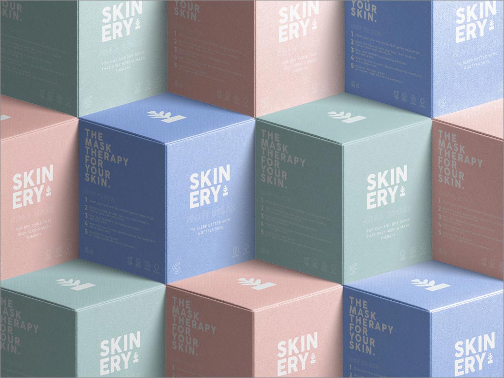 简约的Skinery有机护肤产品包装盒设计