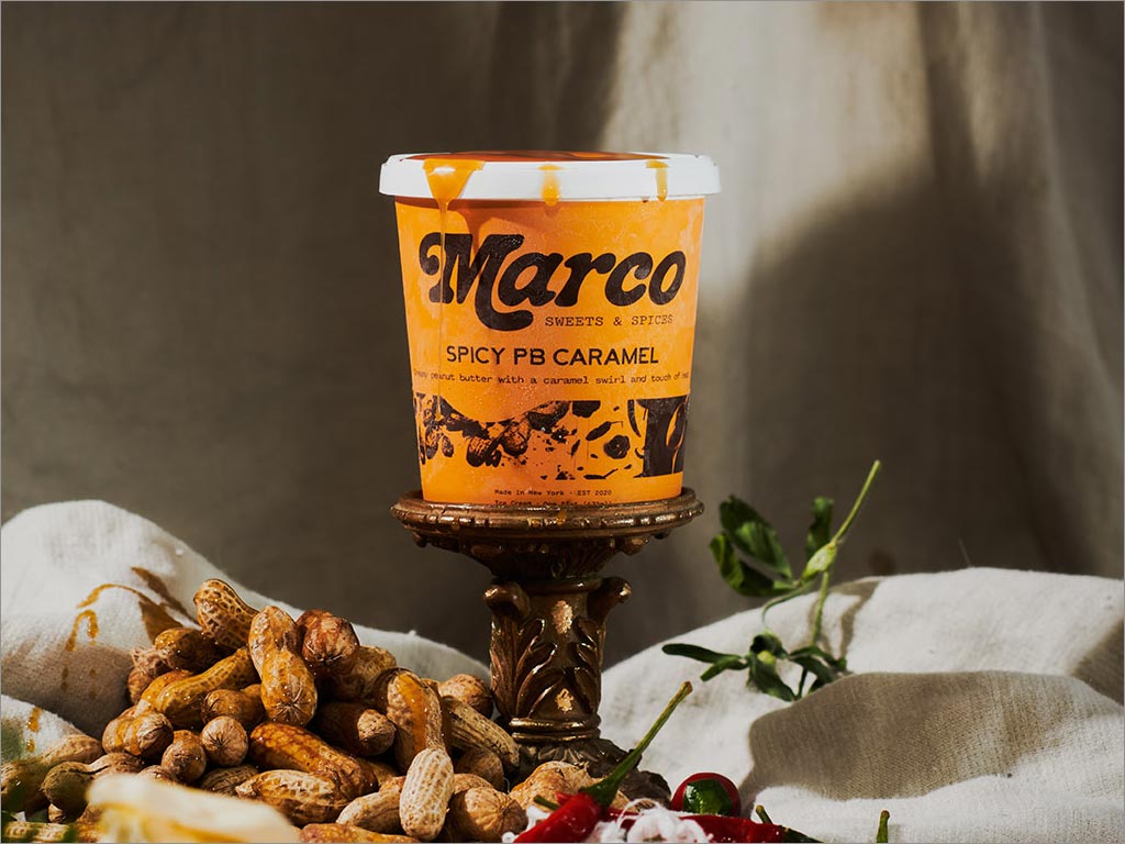美国Marco Sweets＆Spices花生酱冰淇淋包装设计