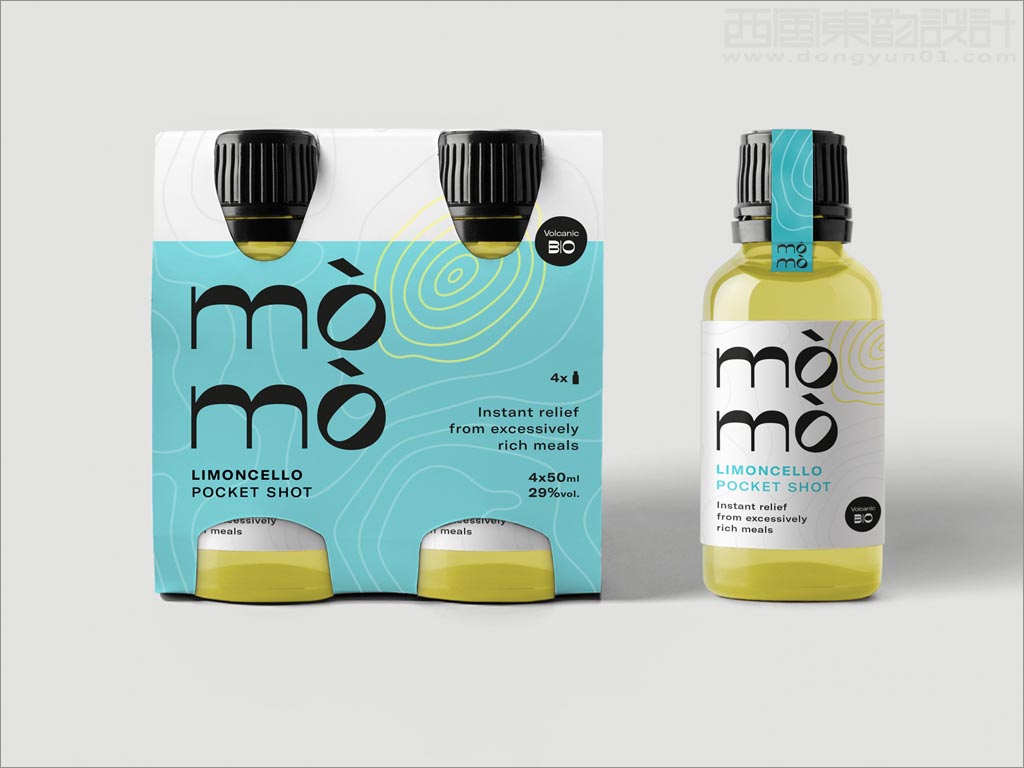 意大利MòMò柠檬甜酒促销装包装设计