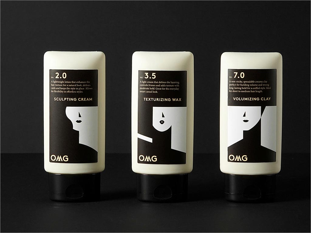 OMG护发产品日化用品标签包装设计