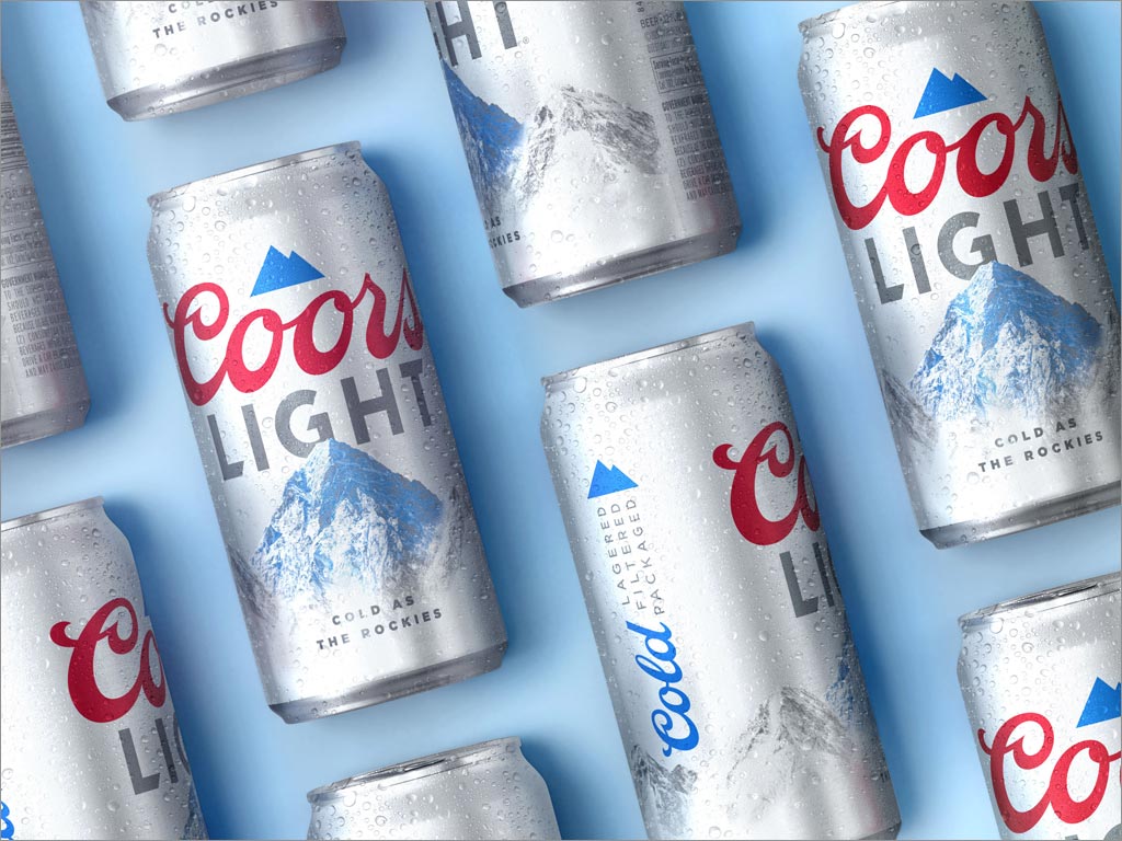 美国Coors Light易拉罐啤酒包装设计