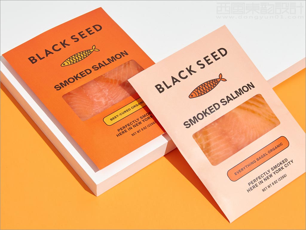 美国Black Seed Bagel三文鱼包装袋设计