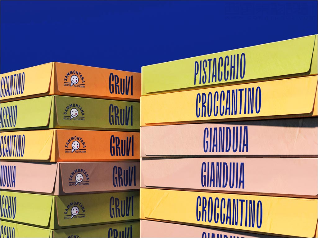 意大利Gruvi雪糕外盒包装设计
