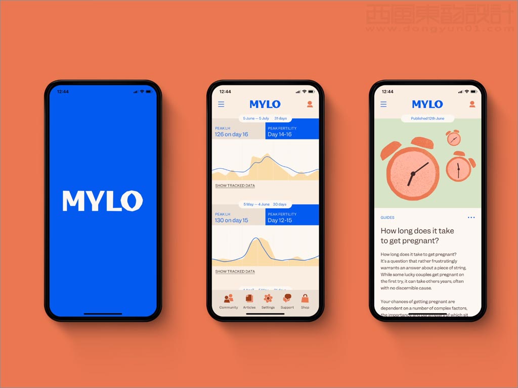 英国Mylo生育科技公司移动端网站设计