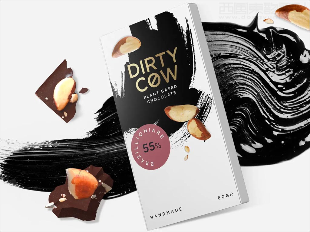 英国Dirty Cow素食巧克力包装设计