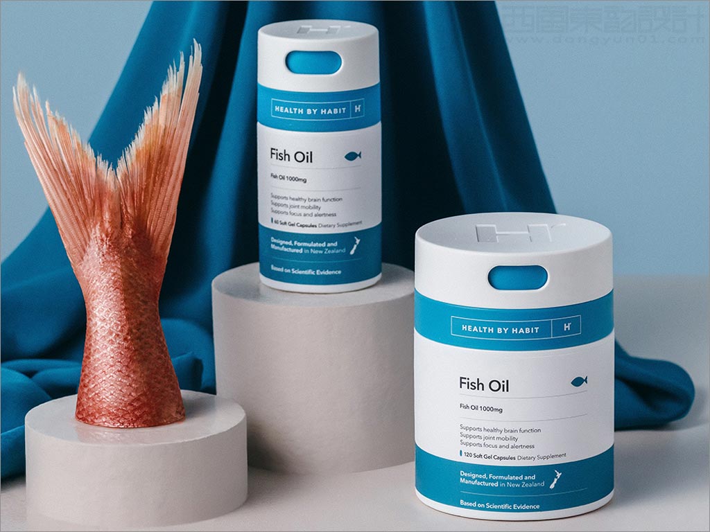 新西兰Health by Habit鱼肝油营养保健补品包装设计