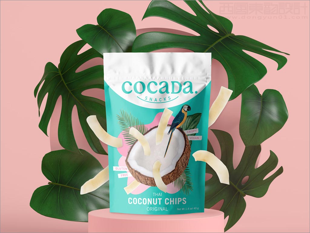 西班牙cocada椰子甜点零食小吃包装袋设计
