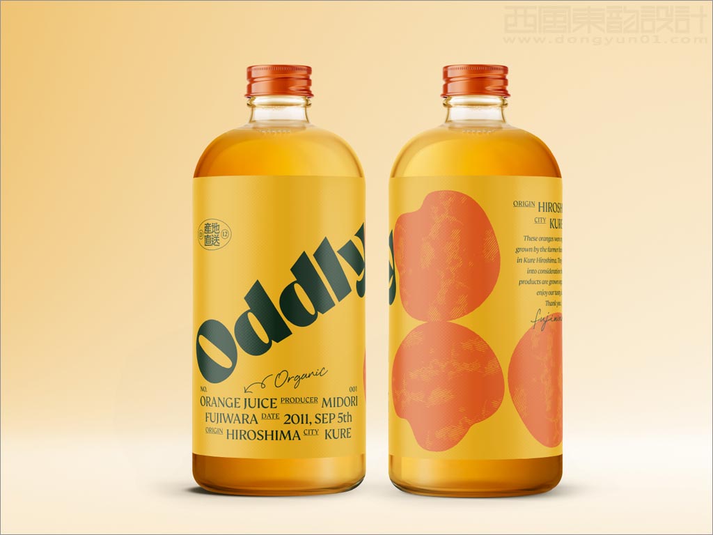 奇特的Oddly果汁饮料包装设计