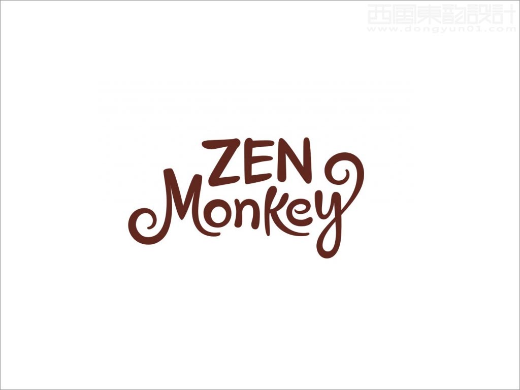美国zen monkey早餐速食粥logo设计
