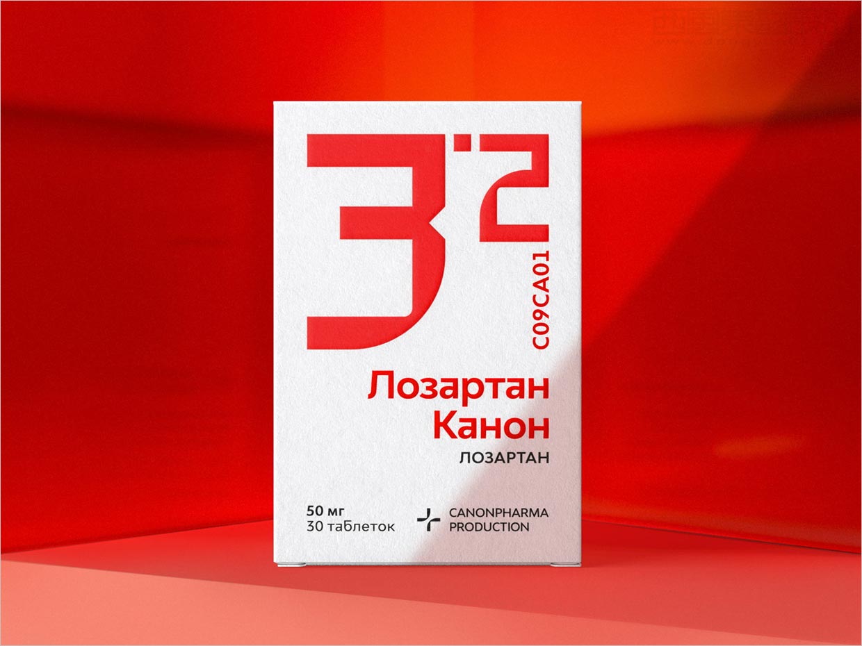 俄罗斯Canonpharma系列药品包装设计
