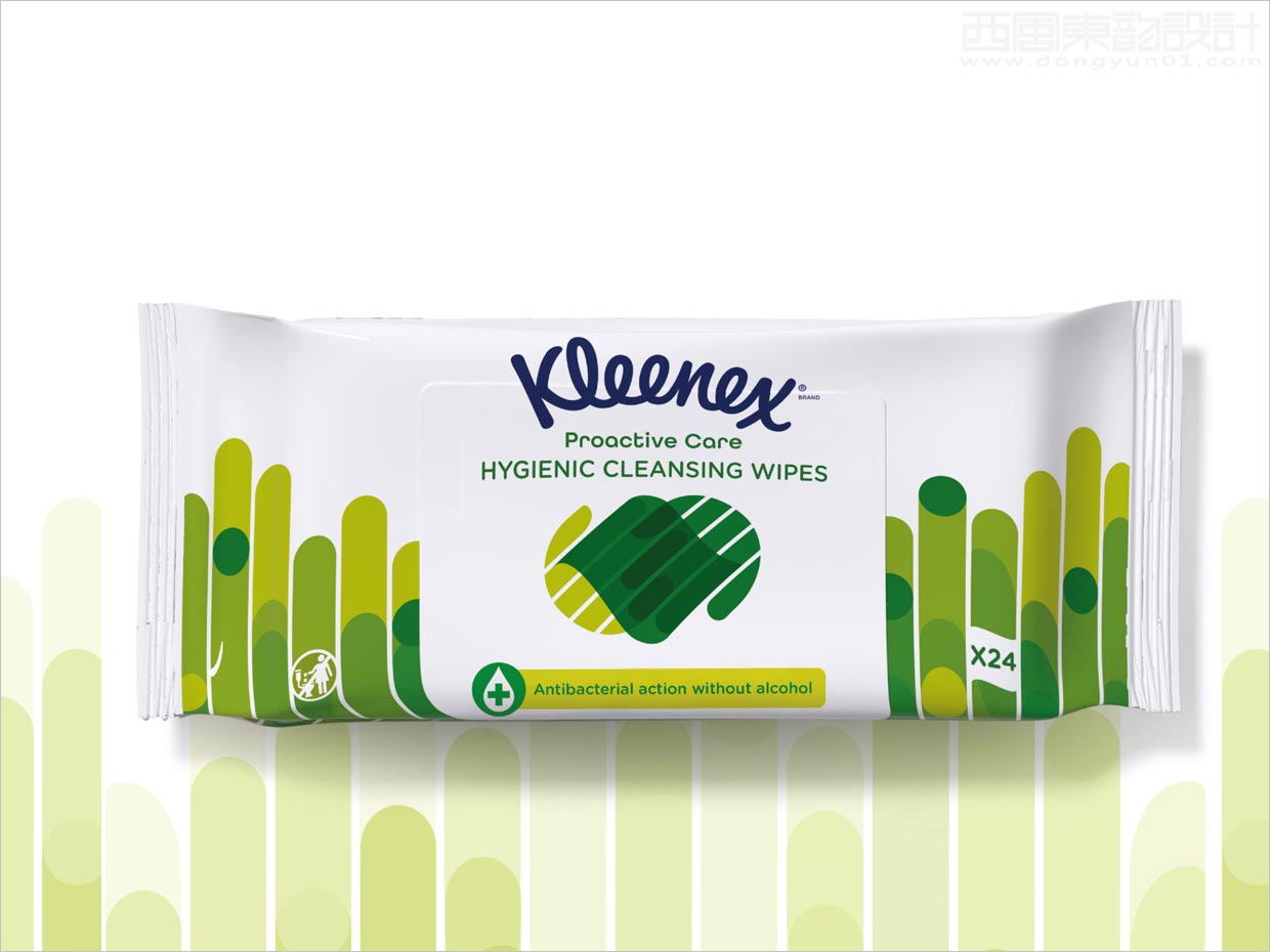 英国Kleenex面巾抽纸卫生用品包装设计