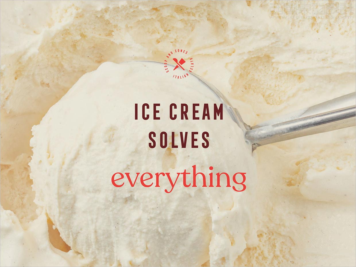 Scoop＆Cones冰淇淋海报设计
