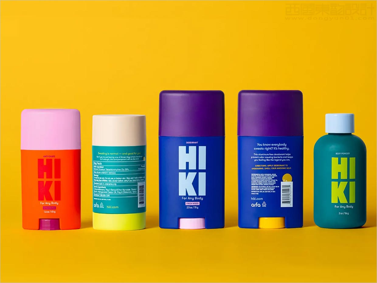美国HIKI汗水除臭剂日化用品包装设计