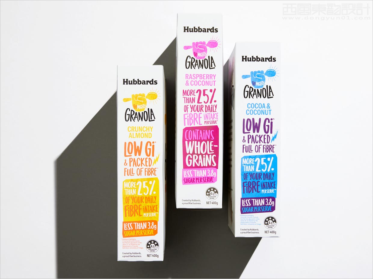 新西兰Be Mighty谷物早餐包装盒设计之侧面展示