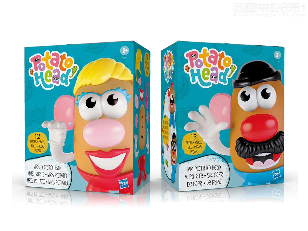 美国孩之宝Potato Head玩具包装盒设计