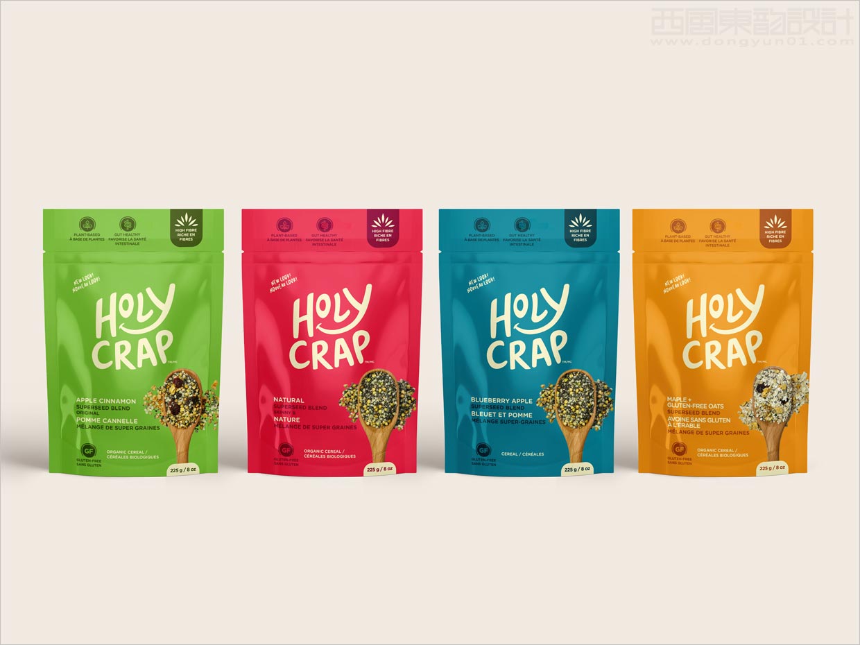 加拿大Holy Crap五谷杂粮食品包装袋设计