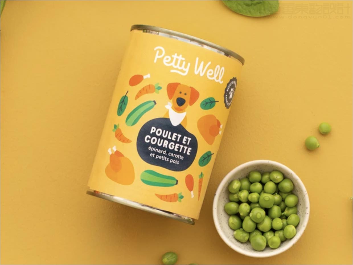 法国Petty Well宠物狗粮食品包装设计
