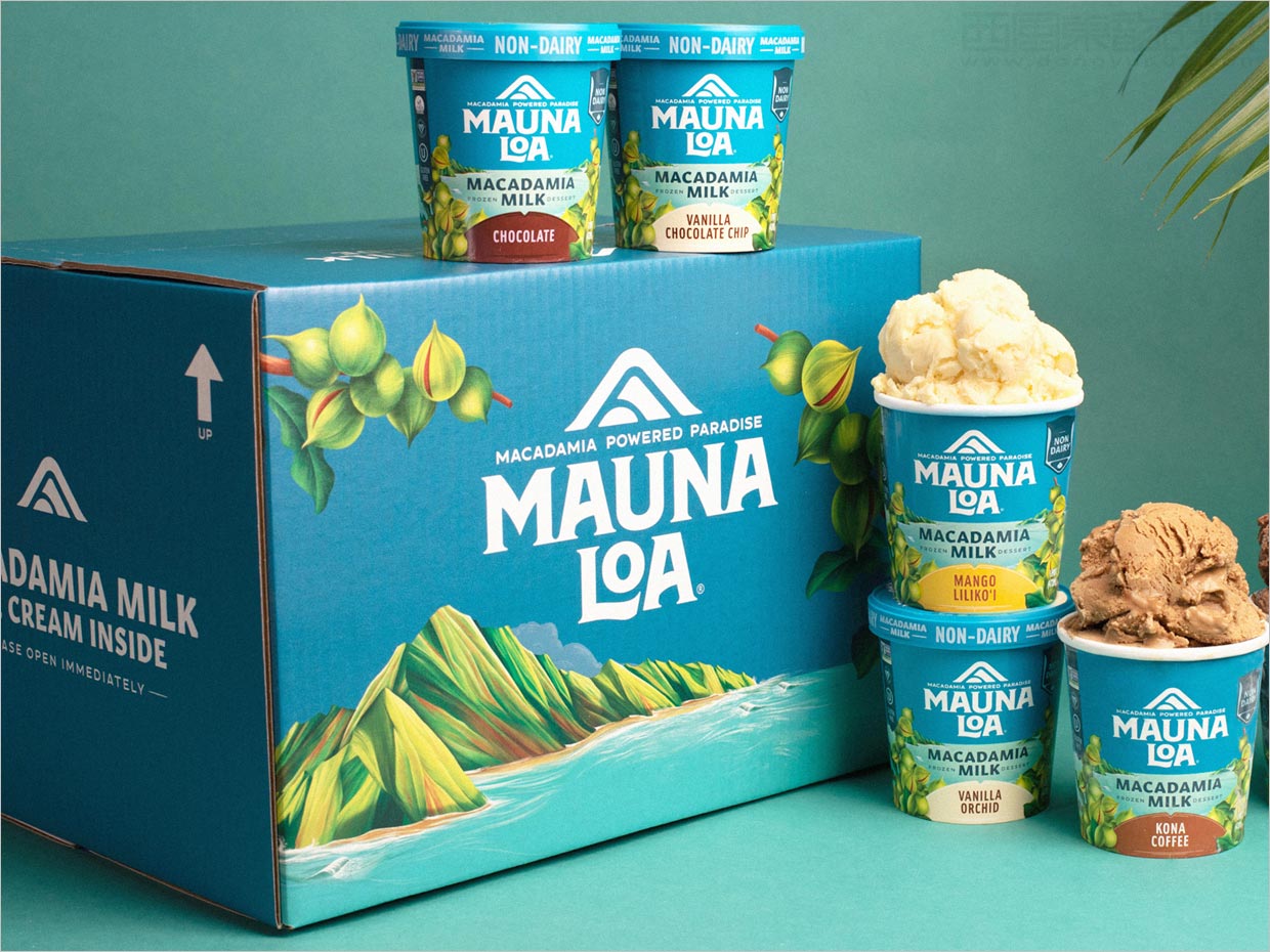 美国Mauna Loa夏威夷坚果零食外箱包装设计