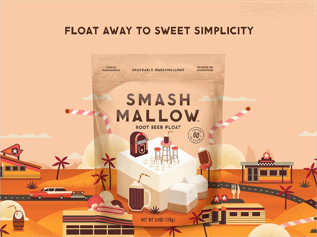 英国Smashmallow棉花糖休闲食品包装设计