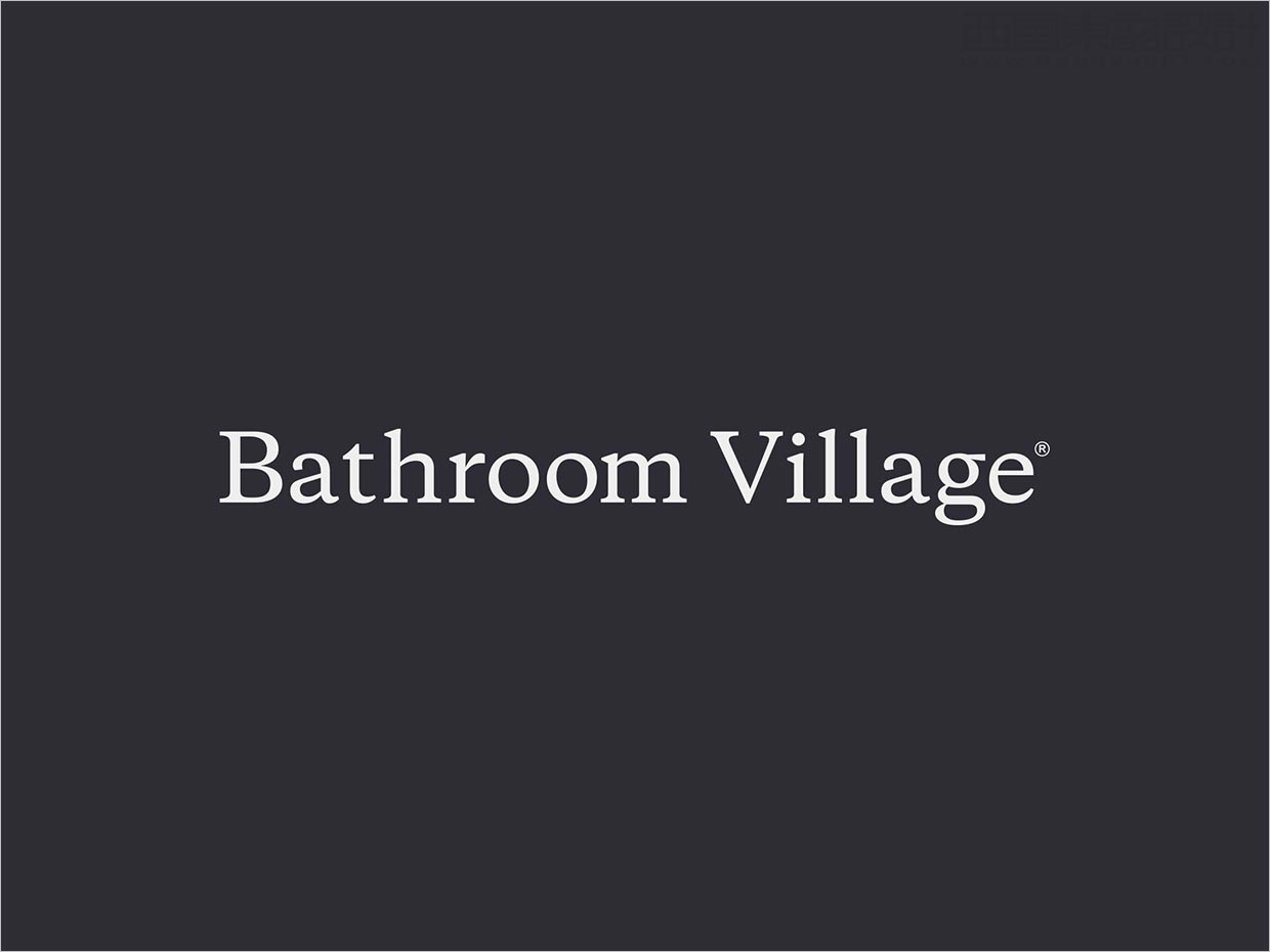 英国Bathroom Village浴室用品品牌字体设计