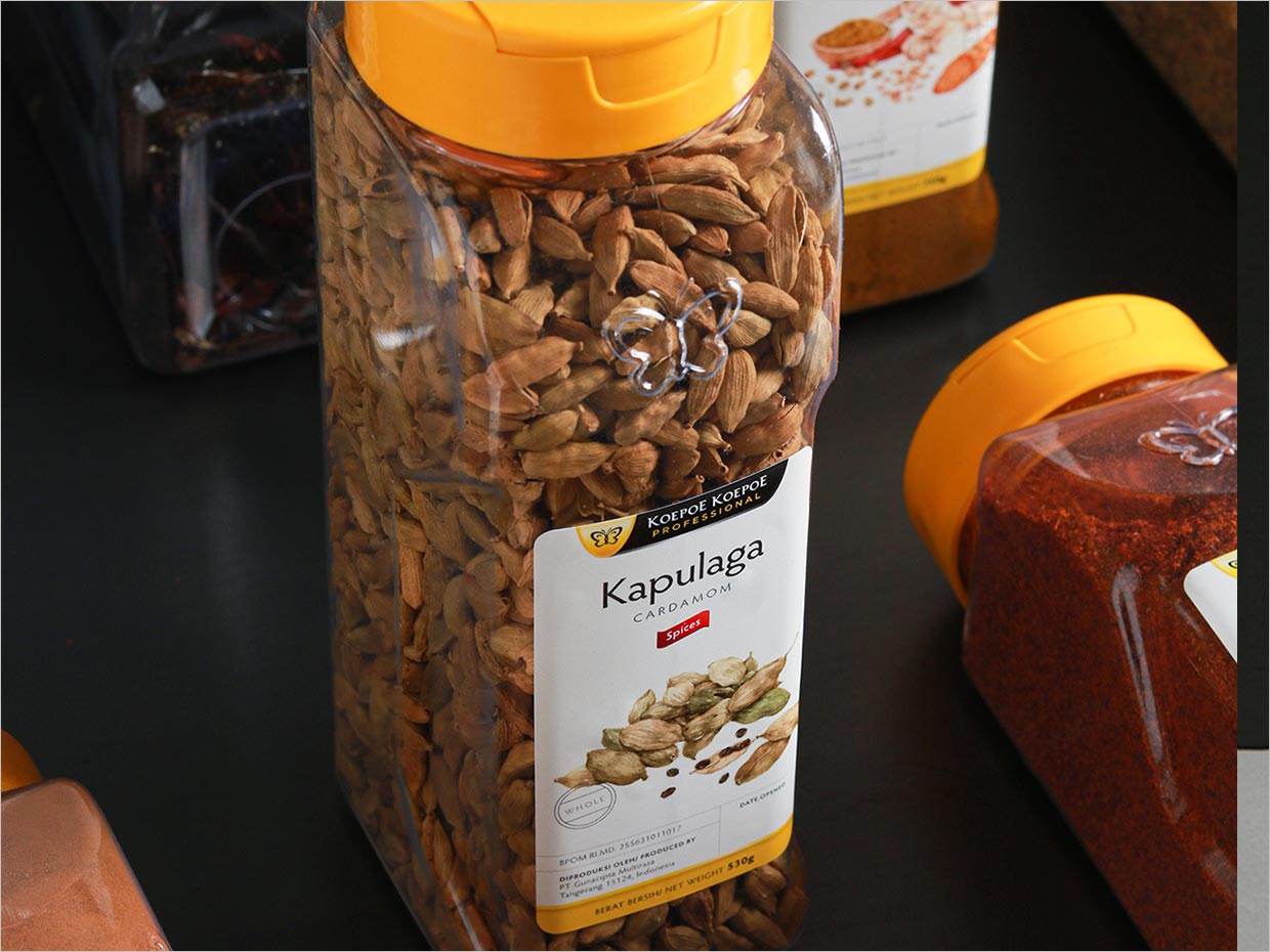 印度尼西亚Koepoe Koepoe调味料瓶签包装设计