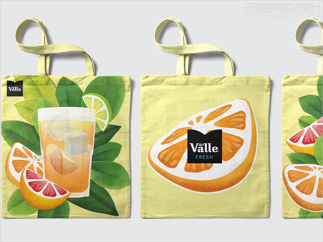 可口可乐公司Del Valle果汁饮料手提袋设计