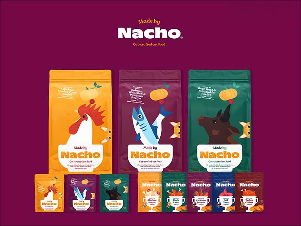 美国Nacho猫粮包装设计